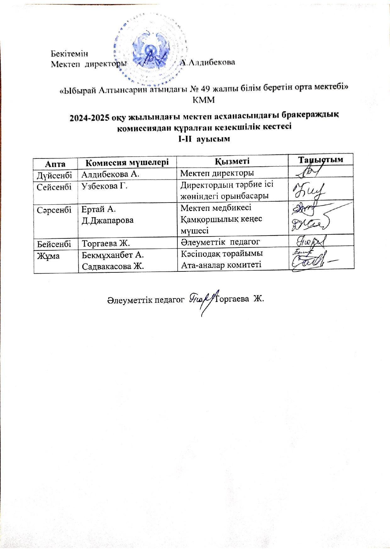 Кезекшілік 2024